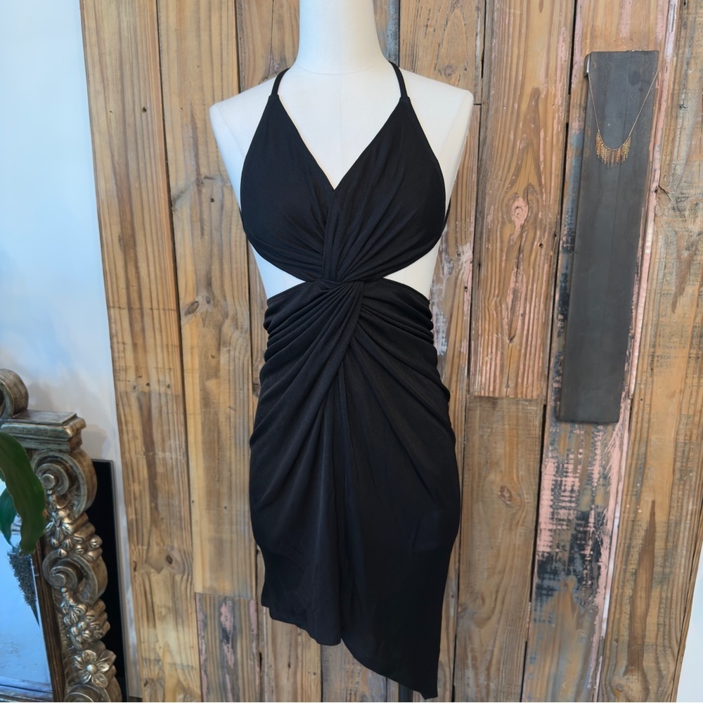NWT RtA Jersey Twist Front Dress in Black Sz Small - Picture 7 of 12